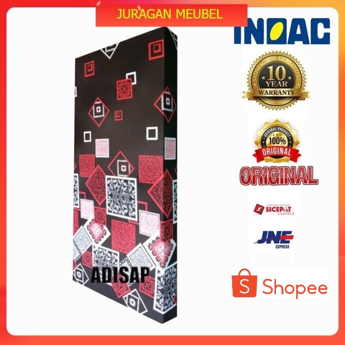 Kasur busa inoac panjang 200 cm lbr 160 cm tebal 20 cm garansi 10 thn