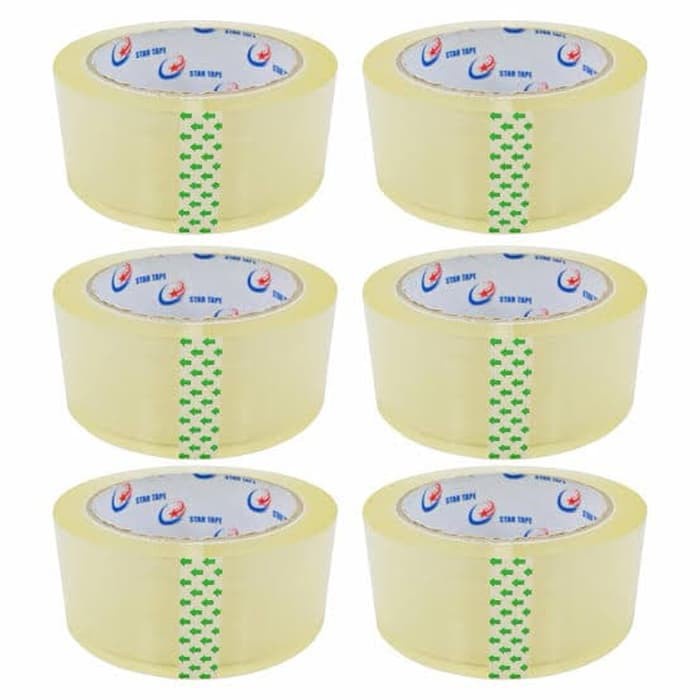 

LAKBAN ( 6 PCS ) 90 YARD X 45MM (2INCH) - CLEAR BENING PUTIH COKLAT - SOLASIBAN SOLATIP ISOLAI STAR TAPE - lakban isolasi selotip tape perekat pengikat pelengket lakban murah lakban opp lakban kualitas terbaik perlengkapan kantor