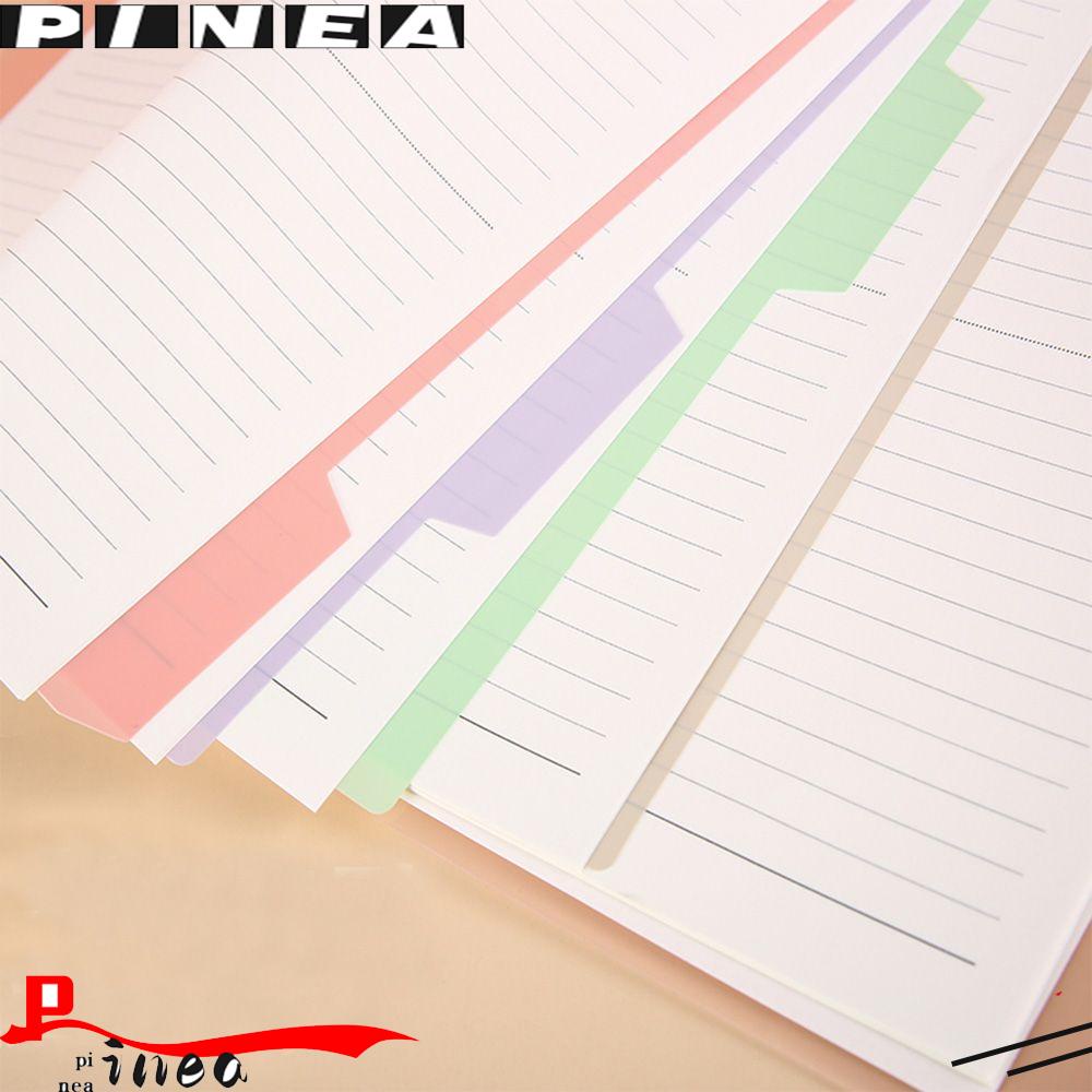 Penyekat Indeks Binder Plastik Nanas Produk Kantor Untuk Folder Notebook Sheet Protector Tab Indeks Multicolor