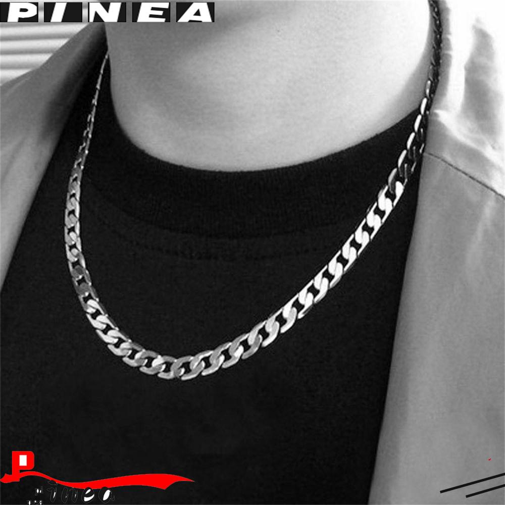 Kalung Rantai Nanas Keren Hadiah Persahabatan Baja Titanium Rantai Chunky Gothic Hip Hop