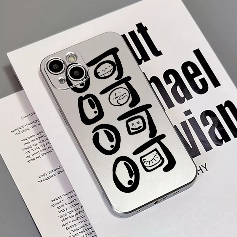 IPHONE Lucu Kupon Soft Electroplate Case Kompatibel Untuk Iphone14 13 12 11 Pro XS Max XR X8+76S Plus Casing Mini TPU Silikon Shockproof Phone Cover