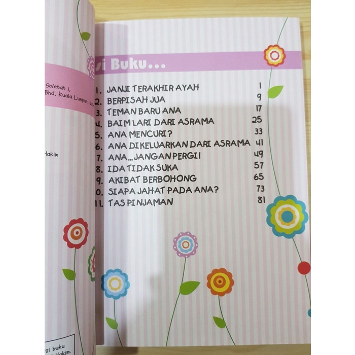 Seri Sweet Ana Solehah Jilid 1 - Janji Terakhir Ayah