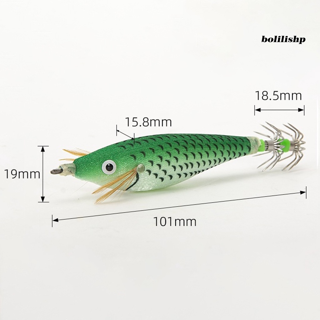 Bo-abs Umpan Udang Desain Manik Luminous Squid Hook Shrimp Lure Untuk Angling