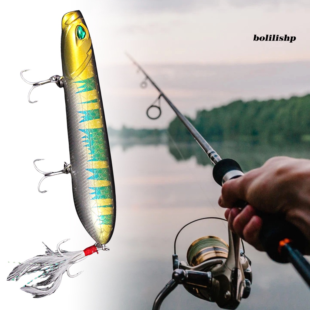 Bo-10g/14g Umpan Pancing Penampilan Realistis Kait Tajam Reusable Sea Casting Fishing Topwater Zigzag Pensil Buatan Umpan Keras Peralatan Memancing