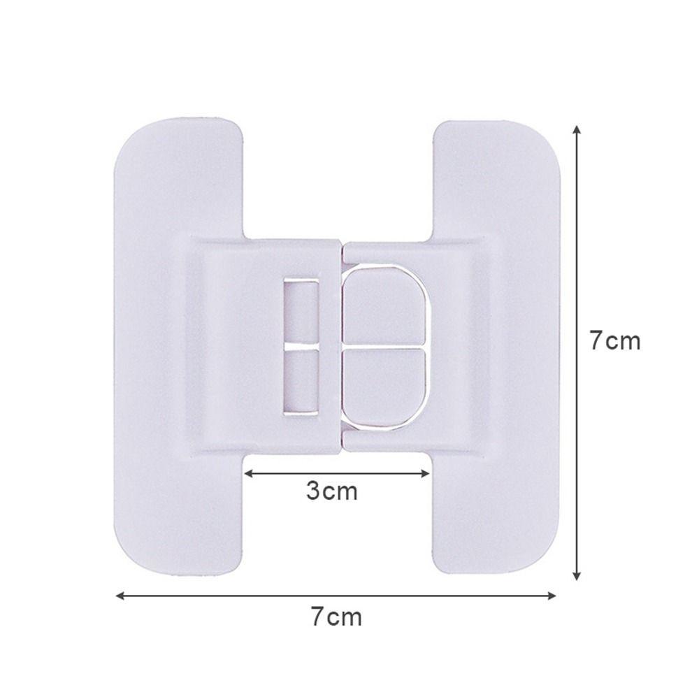 TOP 2pcs Kunci Pengaman Anak Jendela Perlengkapan Lemari Laci Kulkas Perlindungan Tutup Gesper