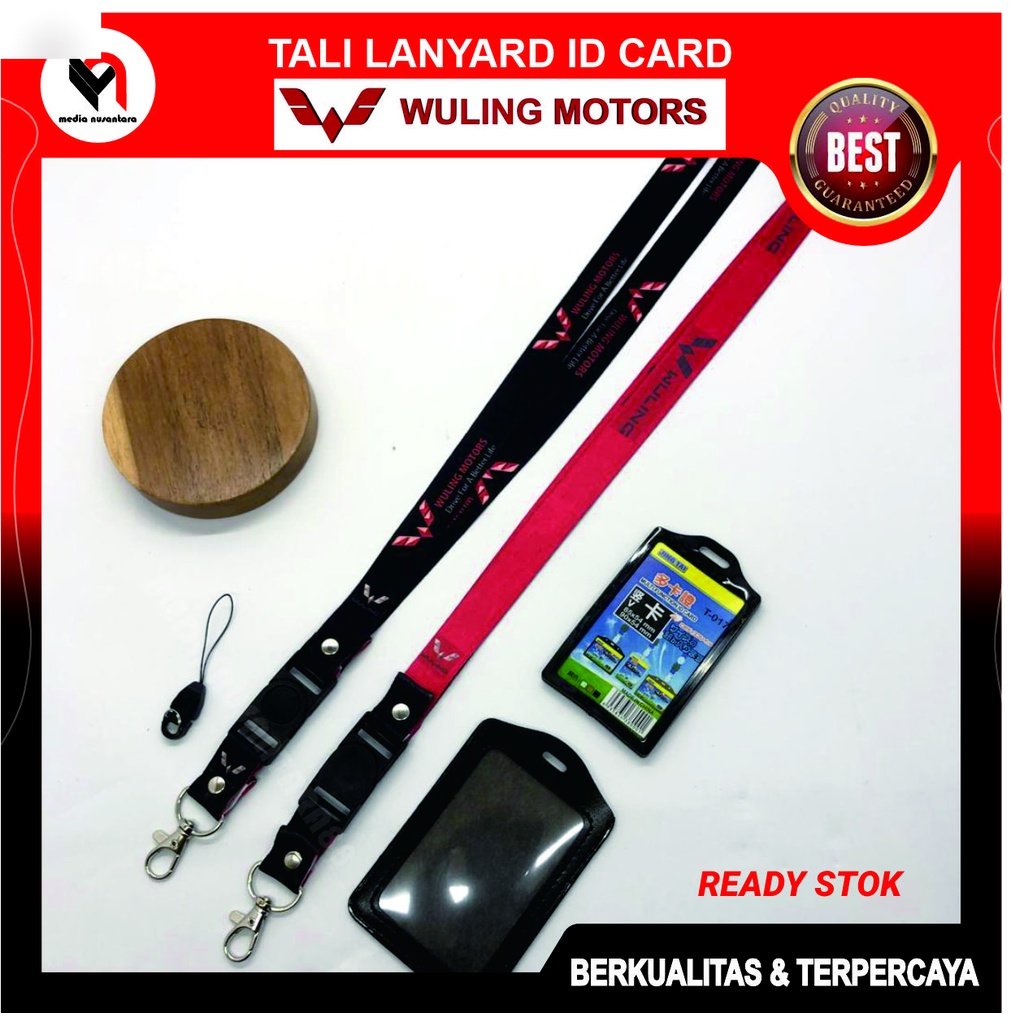 

WULING MOTORS Lanyard , Tali ID Card Holder , Printing Digital Full Colour 2 Sisi