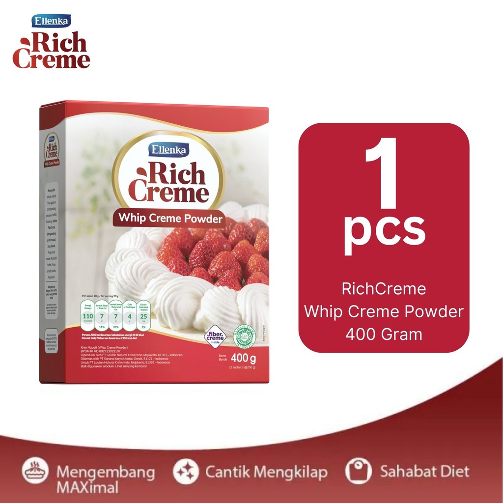 

RichCreme Whip Creme 400gr Rich Creme Whipping Krim