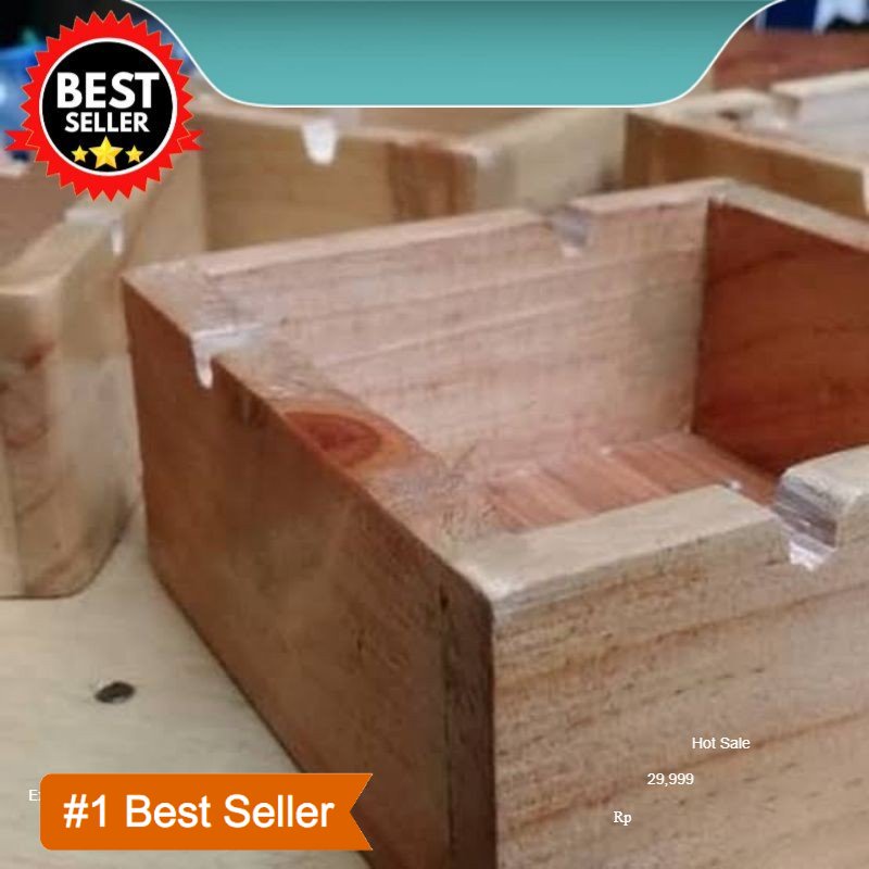 ASBAK ROKOK KAYU, TEMPAT SISA ROKOK