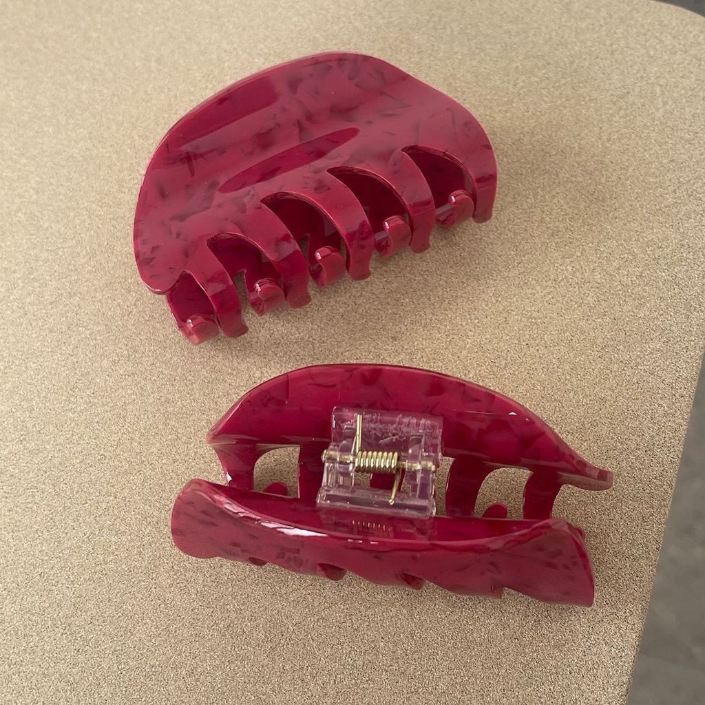 Klip Rambut Asam Asetat Pan Hair Shark Clip Aksesoris Rambut Retro Simple