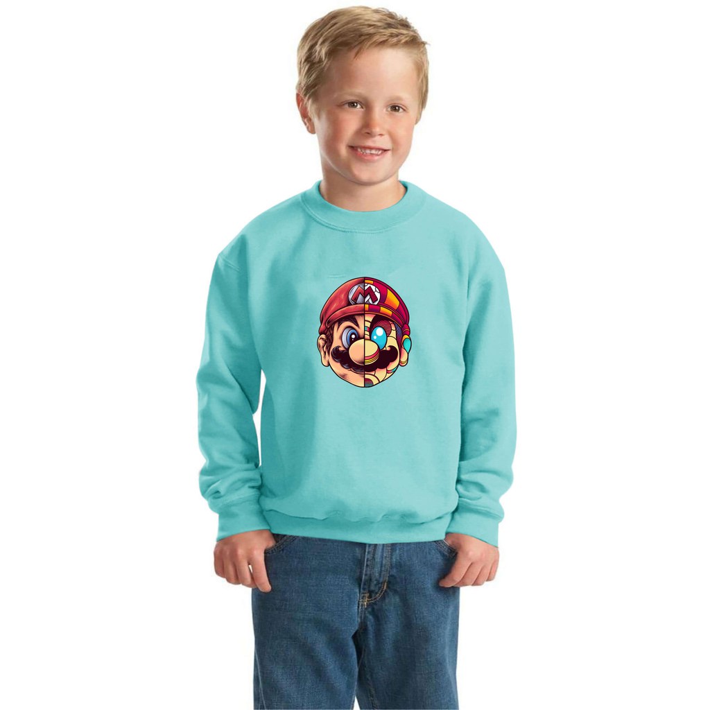 bisa bayar di tempat/ BS//COD//BAJU KAOS ANAK ANAK MARIOO TANGAN PANJANG GOOD QUALITY