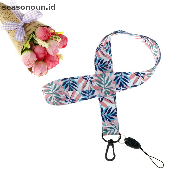 Seasonoun leaves neck strap lanyards Untuk Kunci id card phone straps holder diy Tali Gantung lariat lanyard.