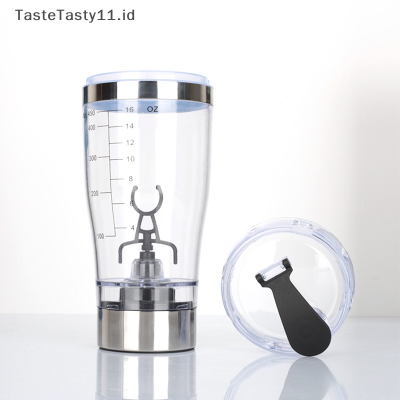 Tastetasty USB Rechargeable Electric Mixing Cup Portable Protein Bubuk Shaker Botol Mixer Pengocok Botol Pengocok Protein Pengocok Protein Cup Shaker.