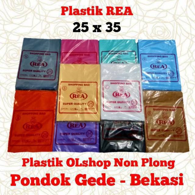 

[GG] Kantong Plastik HD Non Plong / Plastik Olshop REA 25 x 35 - Putih, 25x35
