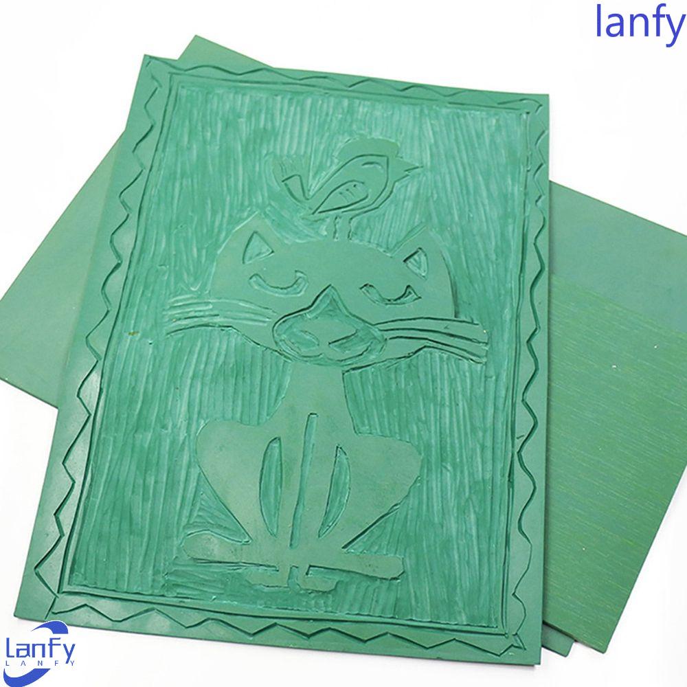 Lanfy Engraving Sheet Cut by Laser Green Stamping DIY Engraving Sealer Buat Stamp Ukir Lembaran