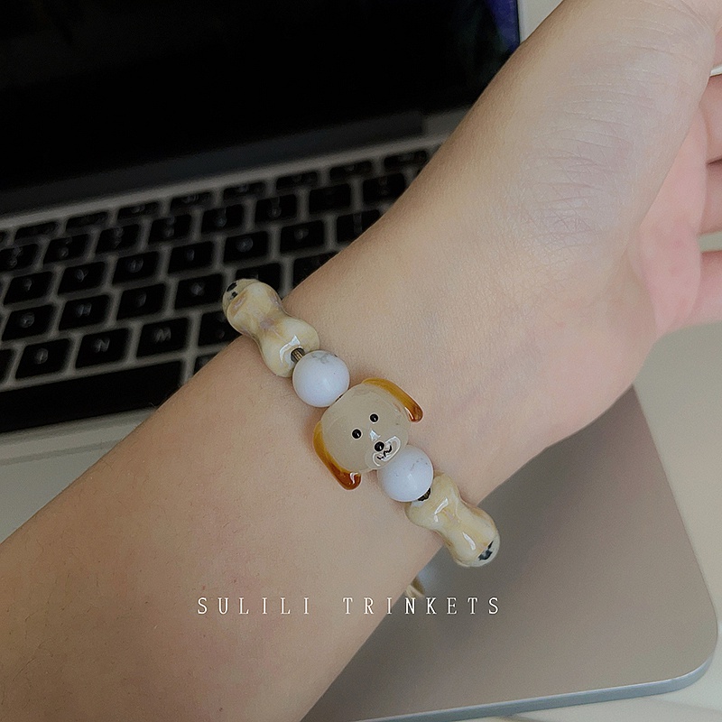 Puppy Gelang Kepribadian Versi Korea Retro Tren Fashion Perhiasan Tangan Perempuan