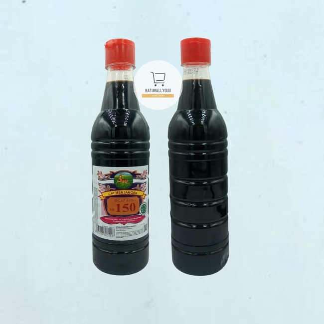 Kecap Asin 150 Menjangan 600ml Botol Plastik Soy Sauce