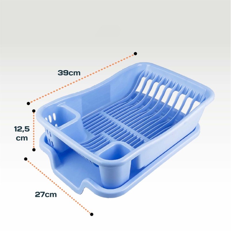 Rak Washtafel Rak Pengering Cuci Piring Rak Piring Plastik dengan Nampan