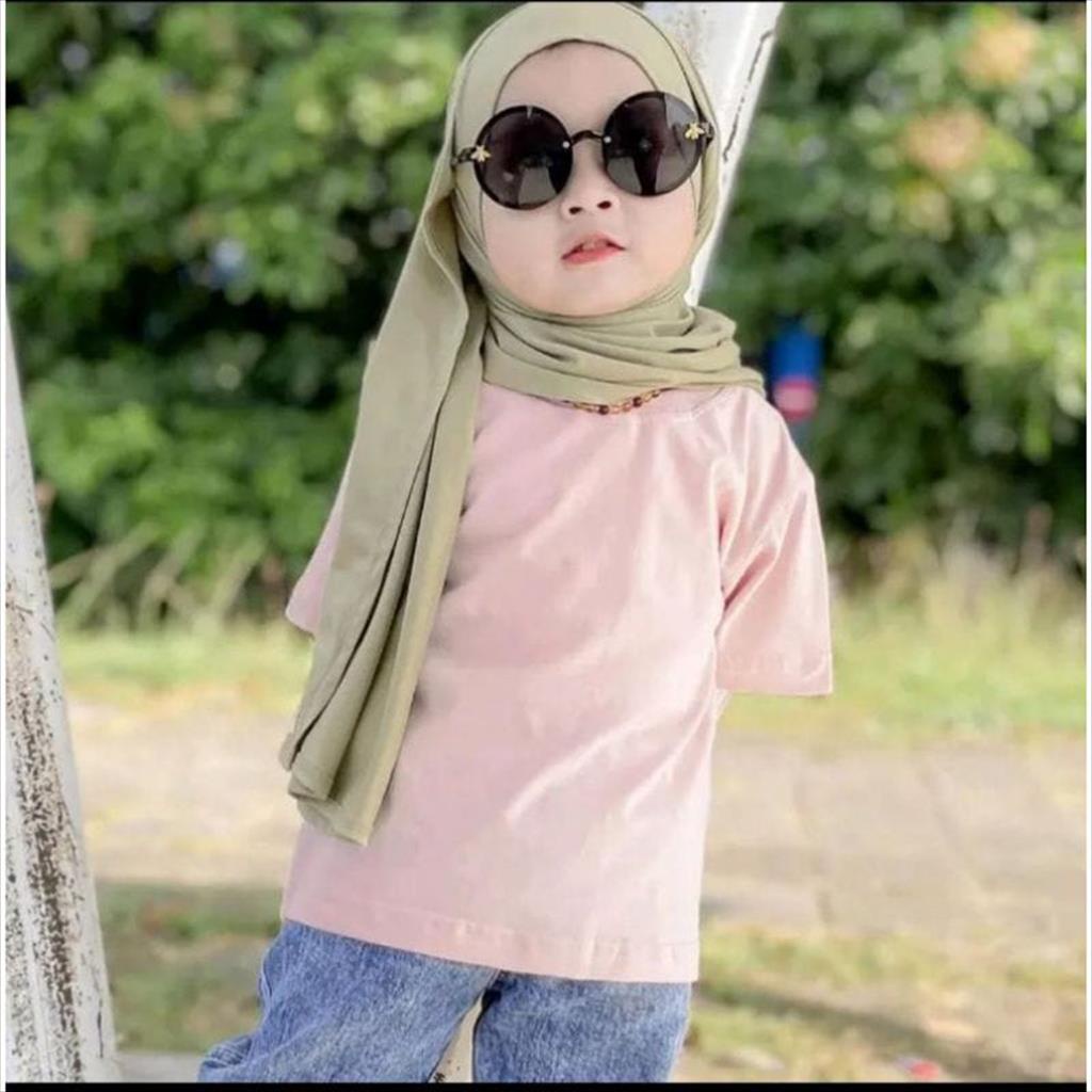 Pashmina Anak Instan Kancing Jersey Premium - By Midac