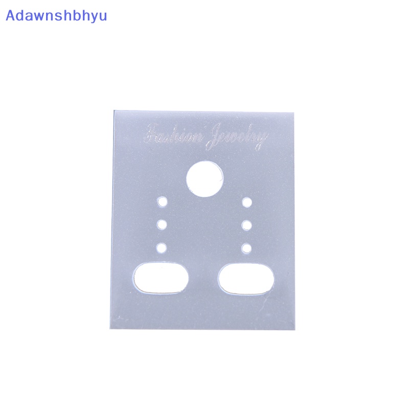 Adhyu 100X Bening Tipe Profesional Plastik Earring Ear Studs Holder Display Gantung Kartu, ID
