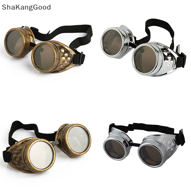 Skid Vintage Victoria Steampunk Goggles Kacamata Las Gothic Cosplaygotik Cosplay SKK