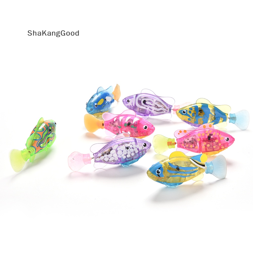 Selip 1x Mainan Robot Peliharaan Elektronik Ikan Bertenaga Air Fish Anak Anak Hadiah SKK