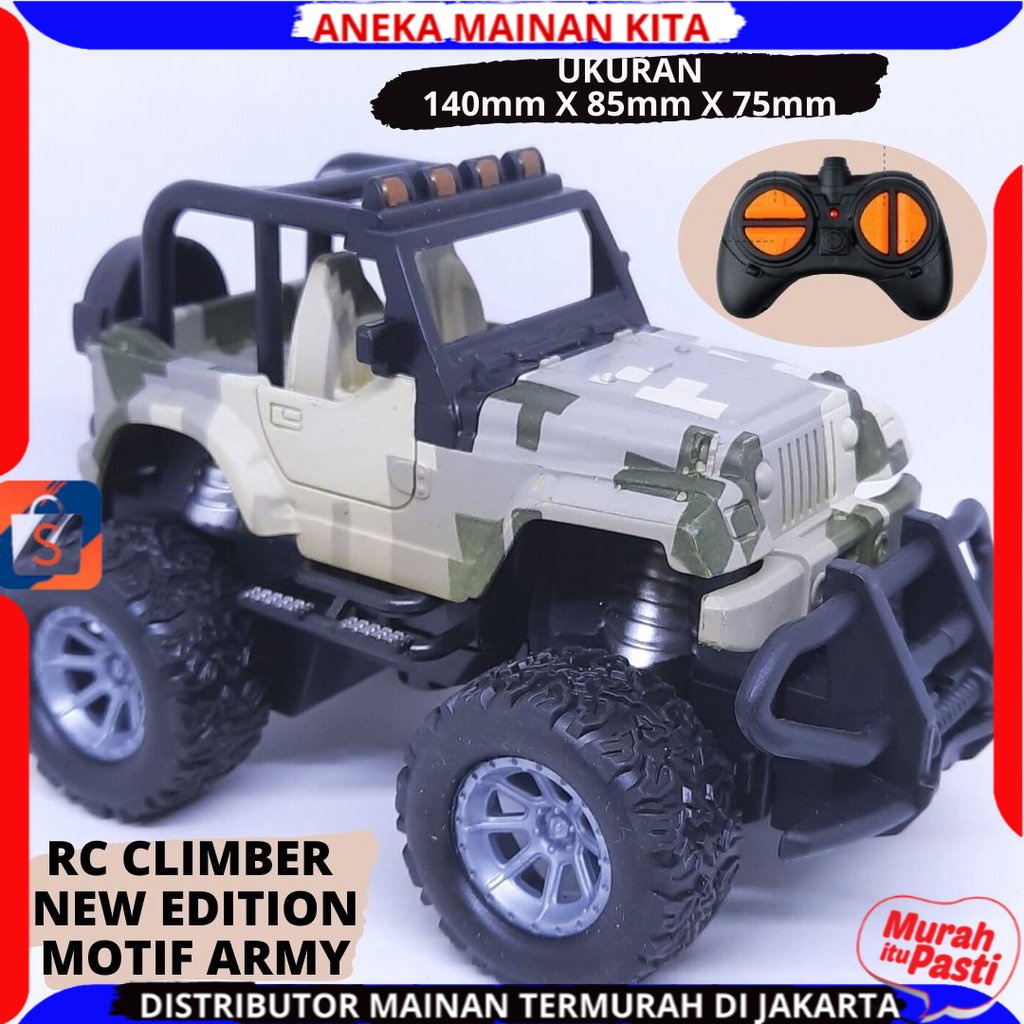 Mainan Anak  Mobil Remote Control Offrroad Mini Car Bentuk Unik Dan Tahan Banting Murah SNI