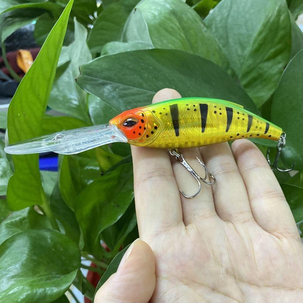 TOP Umpan Ikan Kecil Mengambang Long throw Crankbaits Pemancingan Musim Dingin Yang Bermanfaat Long Casting Lure