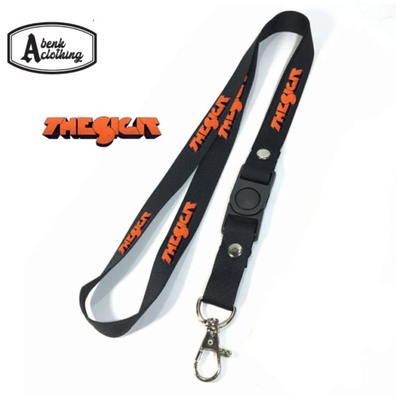

Gantungan kunci band THE SIGIT tali lanyard band gantungan leher id card name tag hitam