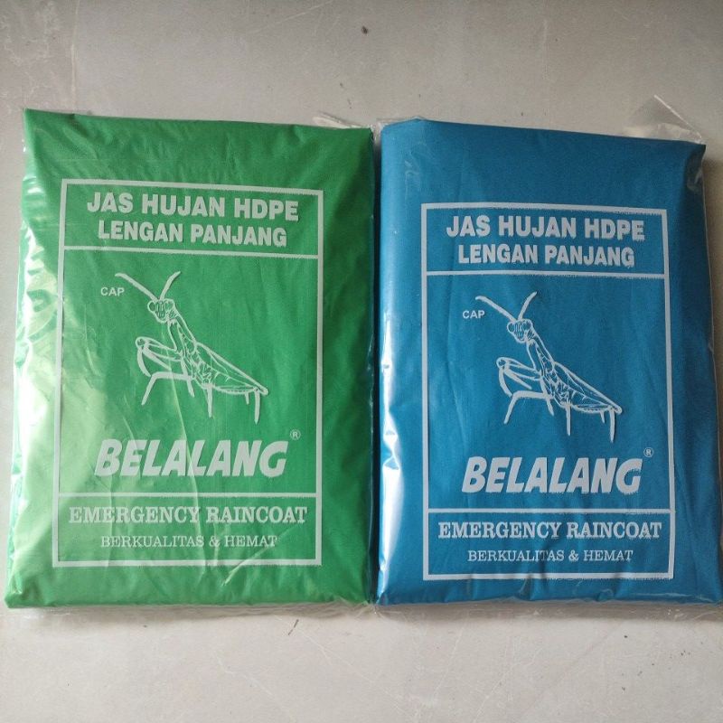 Jas Hujan Ponco Plastik Belalang / Jas Hujan Ponco Plastik Lengan Panjang