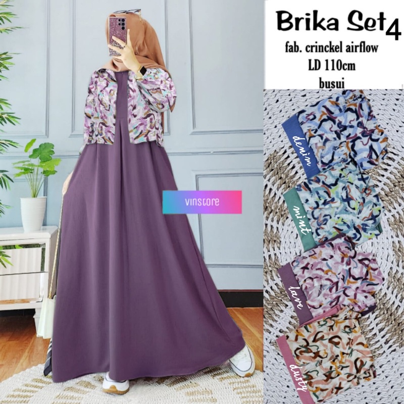 MAULA • BRIKA SET ORI VINSTORE | Setelan inner+outer