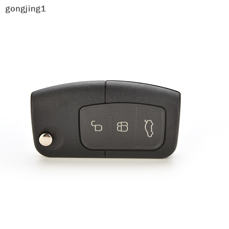 Ggg Flip Remote 3tombol Key Shell Holder Cocok Untuk FORD Focus Fiesta Case Pengganti ID