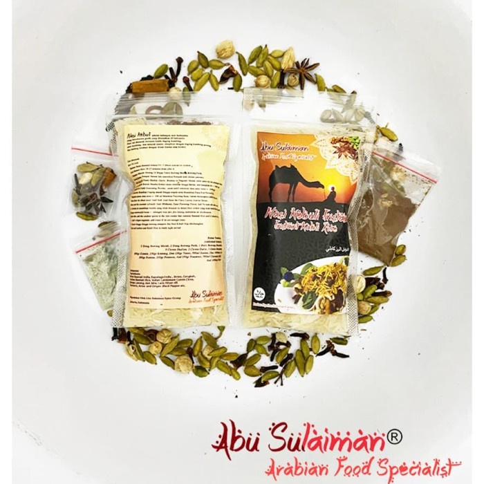 

Nasi Kebuli Mandhi Bukhari Shawarma Kabsah Briyani Instan Abu Sulaiman / Beras Basmati Instan Abu Sulaiman / Paket kebuli 200gram