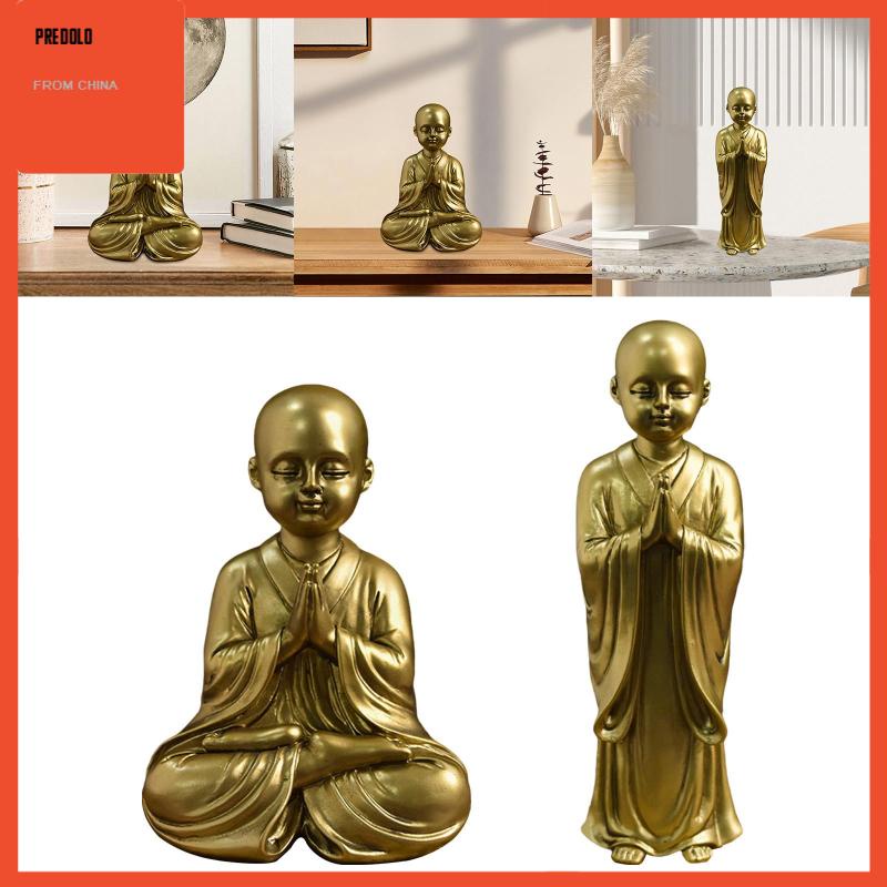 [Predolo] Patung Buddha Patung Buddha Indoor Dekorasi Rumah Feng Shui Ornamen Mobil Kerajinan Resin Untuk Teras Kantor Dekorasi Ruang Tamu Indoor/Outdoor