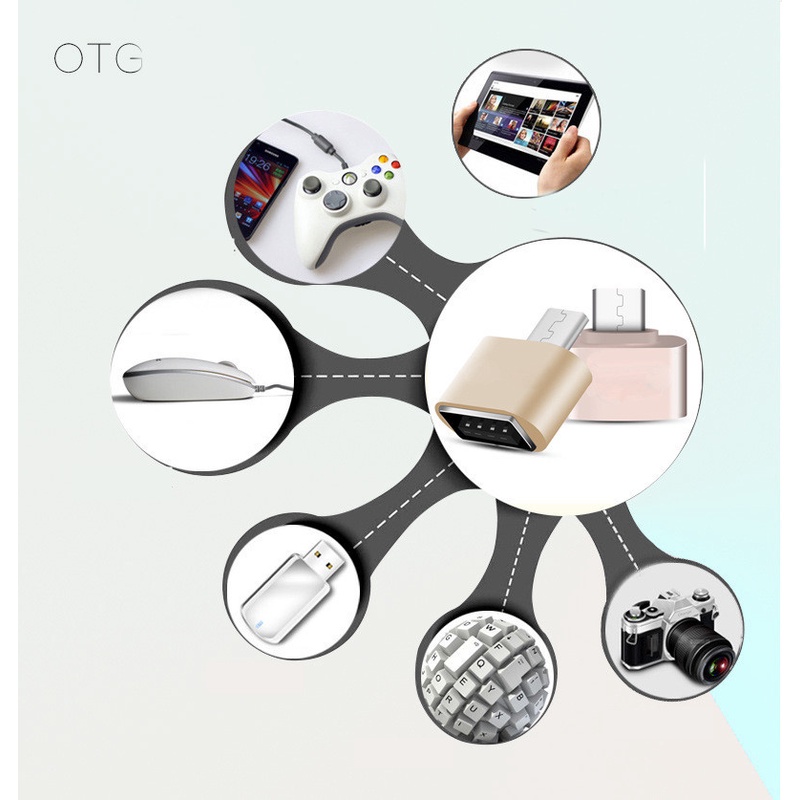 Adaptor Multi Fungsi Micro To USB 2.0 Mini OTG Untuk Hp Android