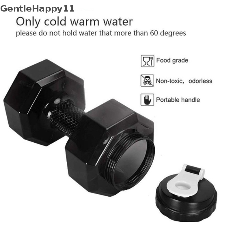 Gentlehappy Workout Water Dumbbell Weight Lost Pelangsing Fitness Gym Peralatan Olahraga Botol id