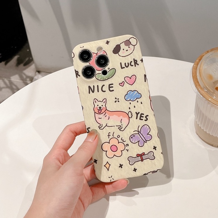 Nice Puggy Dog Ultra Soft Case IPhone 6S 7 8 Plus SE XR XS Max 11 12 13 14 Pro Max 12 MINI 13 MINI Liquid Silcione Case Cute for Girl Women