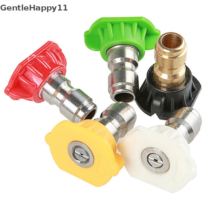 Gentlehappy1per4 &quot;Quick Connect Rotary Coupler Adjustable Adapter Dengan 5nozel Sambungan Tembaga Untuk Mesin Cuci Mobil Tekanan Tinggi id