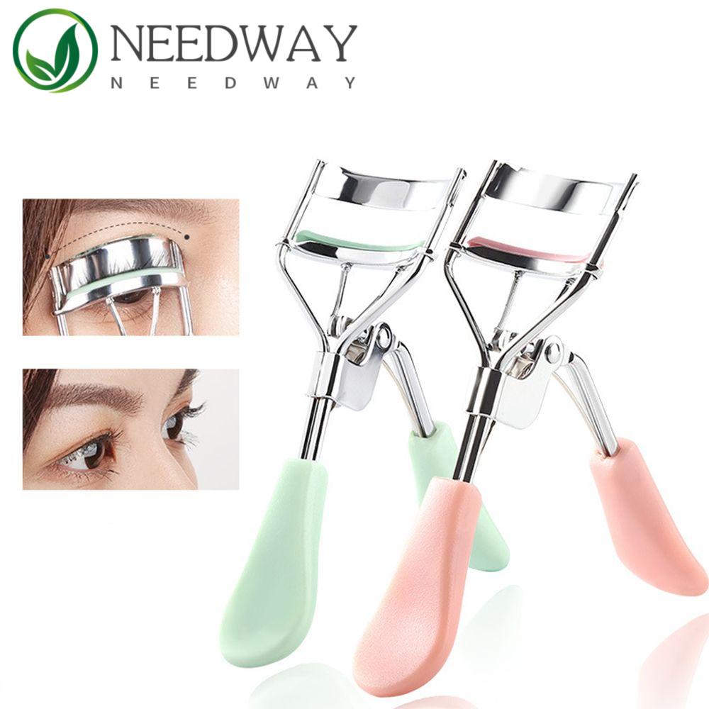 Needway   Wanita Pengeriting Bulu Mata Sudut Lebar Datar Pegangan Dikeriting Bulu Mata Alat Kecantikan Gaya Alam Bulu Mata Palsu Ekstensi
