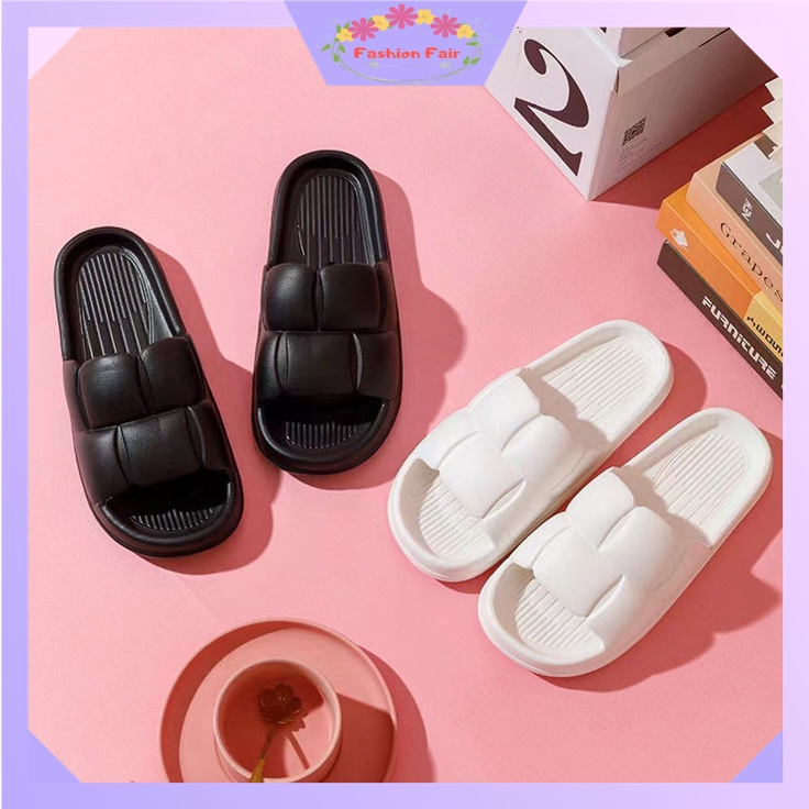 FASHION FAIR - D6152 Sandal Slop Wanita / Sandal Flat / Sandal Korea Style / Sandal Fashion / Sandal Import / Sandal Wanita Slop