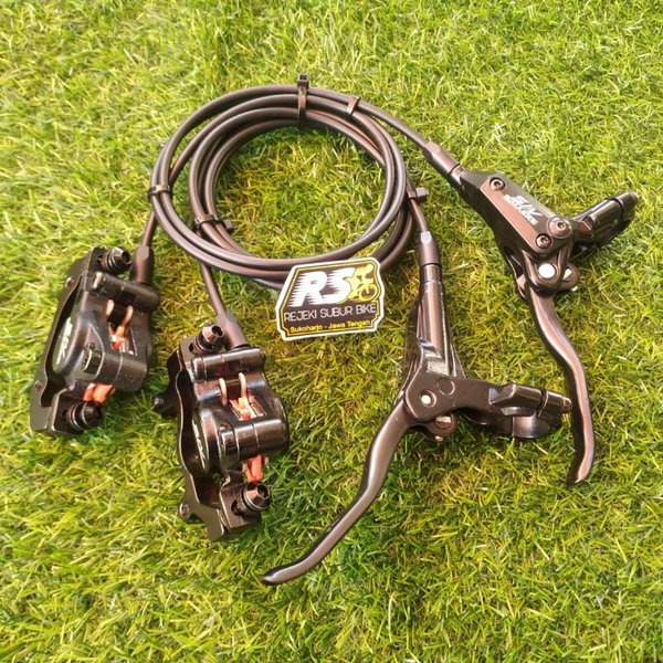 SIMAERS rem hydrolik Hidrolis SV hitam seperti mt200 sepeda MTB lipat brakeset