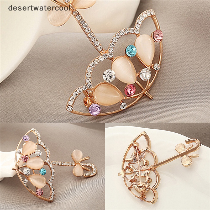 Deid Pin Bros Payung Opal Dan Berlian Imitasi Bros Gaya Korea Lucu Untuk Wanita Martijn