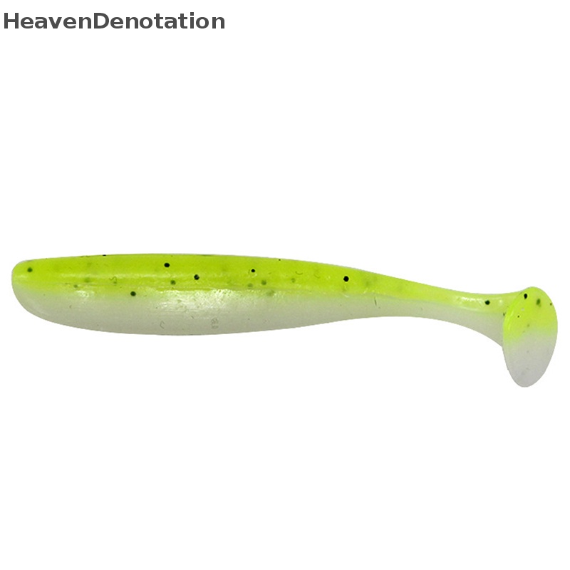 [HeavenDenotation] T Tail Worm Soft Lures Easy Shiner Umpan Lembut Buatan Bau Ditambahkan Untuk Bass Memancing Wobblers HDV