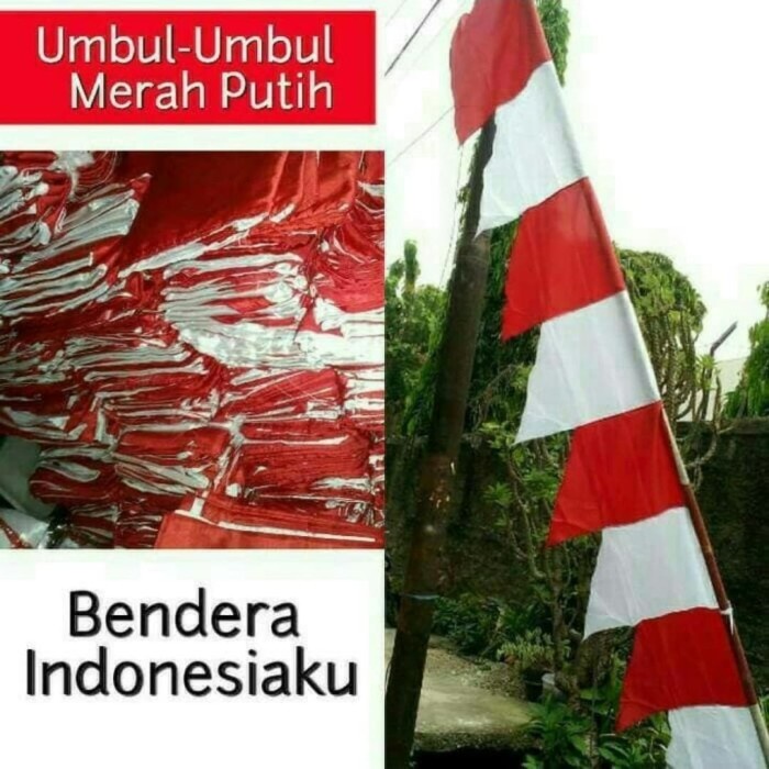 Bendera Umbul Umbul Segitiga Merah Putih