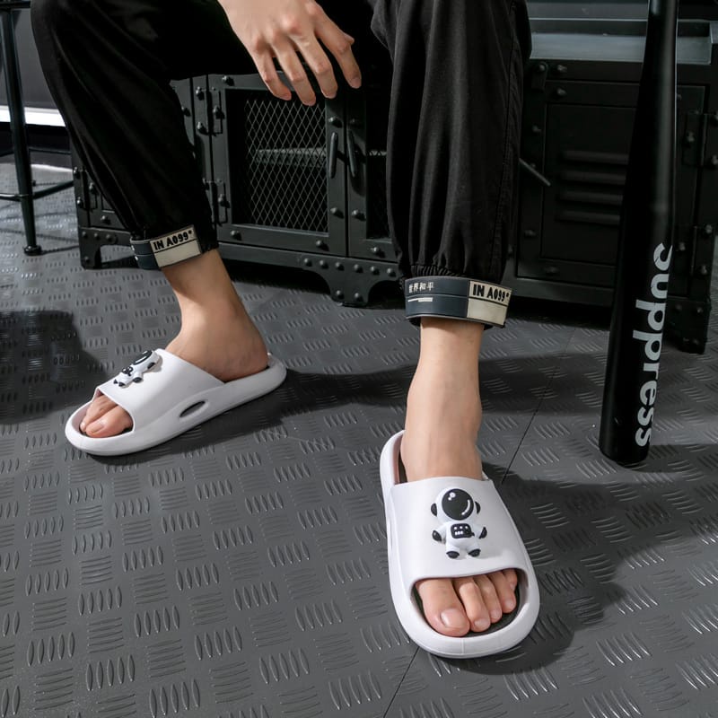 Sandal Rumah Sandal Slop Pria SP46 Sendal Karet Unisex Sendal Slop Pria Anti Slip Lentur dan Empuk