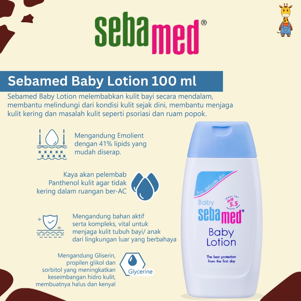 SEBAMED BABY Lotion 100ml - Lotion Bayi