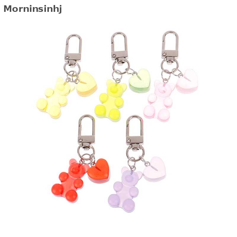 Mornin Lucu Permen Warna Jelly Beruang Gantungan Kunci Keyring Car Keys Bag Decor Ch Liontin id