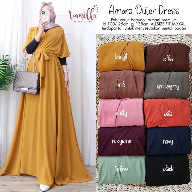 AMORA OUTER DRESS ORI VANILLA