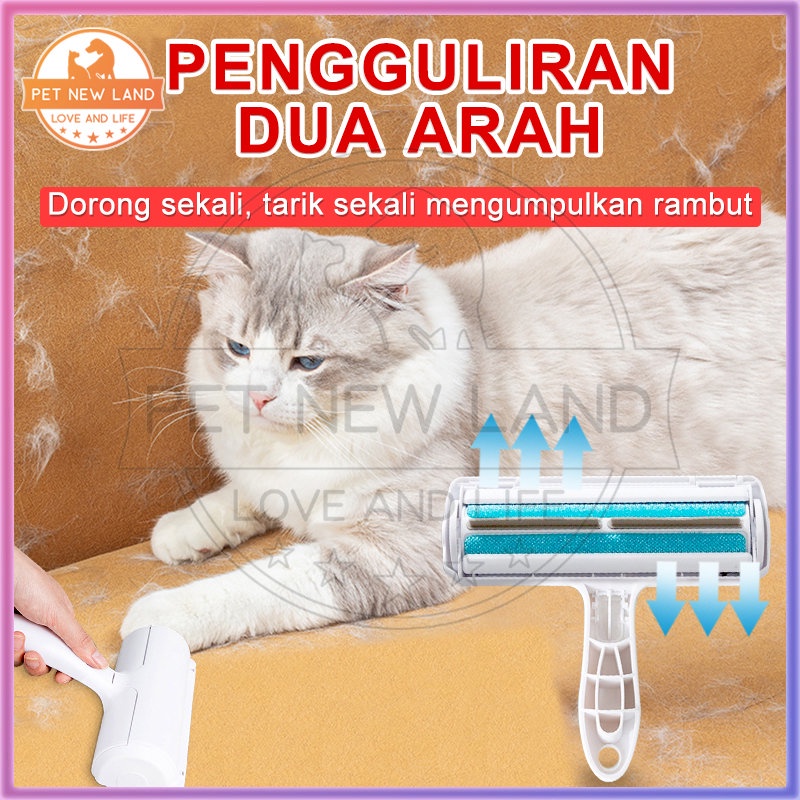 Sikat Roller Pembersih Bulu Kucing Anjing Otomatis Roller Bulu Baju Pakaian Debu Aksesoris Hewan