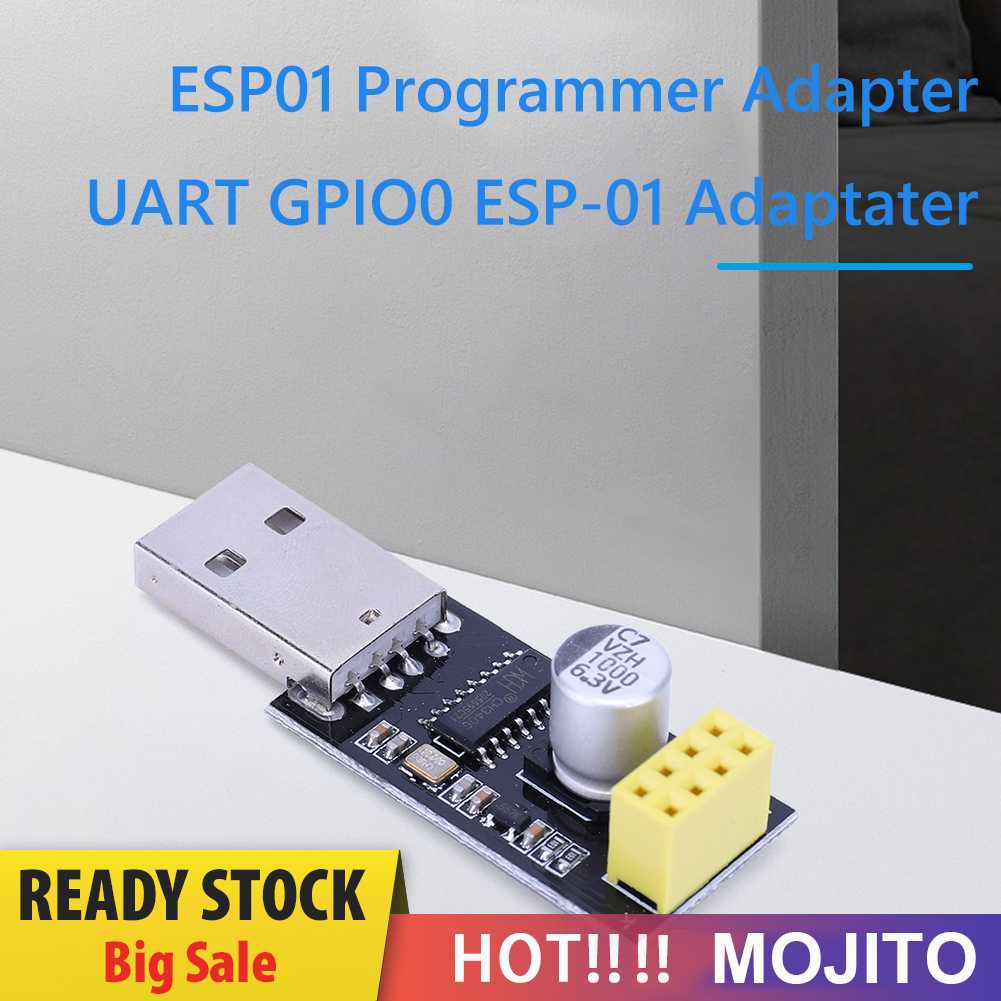 Adaptor Modul WiFi USB To ESP8266 Adaptor CH340 ESP-01 Support Windows Sistem