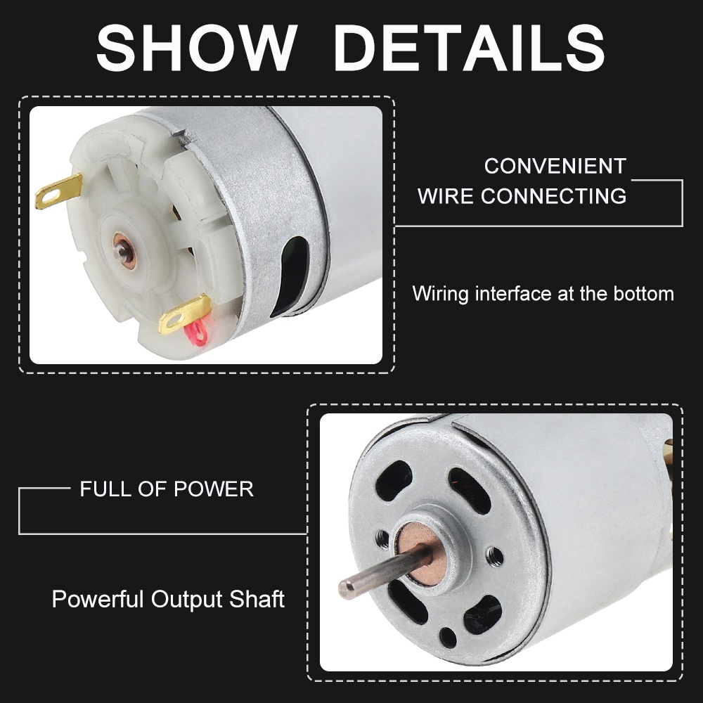 Rs380 Motor DC 5V 5500RPM 380motor Mikro Dengan Cincin Perisai Untuk Mainan DIY Pengering Rambut Mini Fan Alat Kecil Sikat Motor